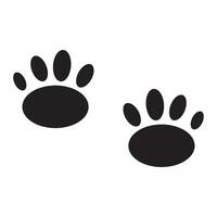 tiger footprint icon vector design template