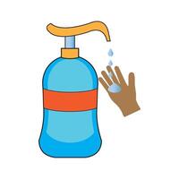 hand soap icon vector design template