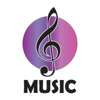 music icon logo vector design template