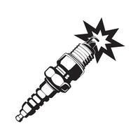 spark plug icon logo vector design template