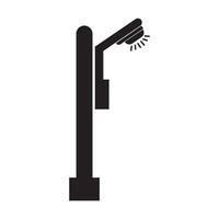 street lighting icon logo vector design template