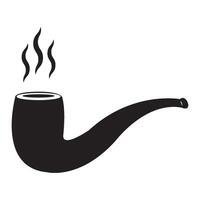 smoking pipe icon logo vector design template