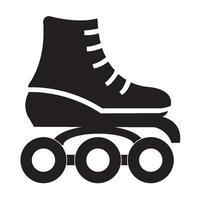 plantilla de diseño de vector de logotipo de icono de patines