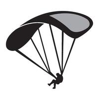 parachute icon logo vector design template