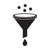 water funnel icon logo vector design template