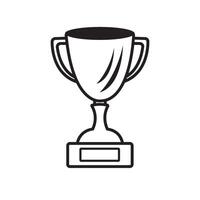 Trophy icon logo vector design template