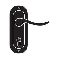 plantilla de diseño de vector de logotipo de icono de manija de puerta