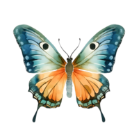 AI generated Vivid Watercolor Butterfly,A Delicate Rendition of Nature's Grace. png