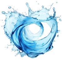 AI generated Water splash on a transparent background png