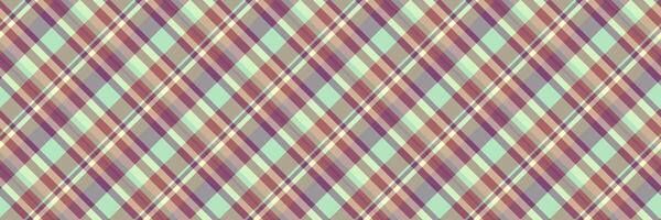 Reel fabric pattern tartan, simple texture seamless background. Volume check plaid textile vector in light and pink colors.