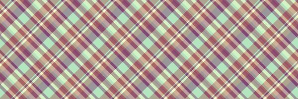 Reel fabric pattern tartan, simple texture seamless background. Volume check plaid textile vector in light and pink colors.