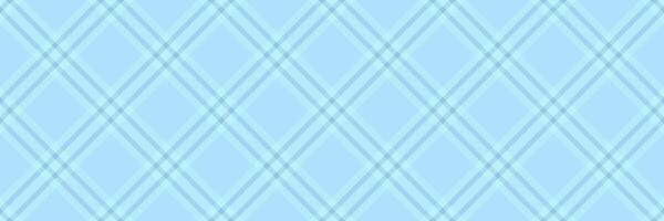 Machinery texture tartan background, jacket check vector seamless. Volume pattern plaid textile fabric in cyan and light colors.
