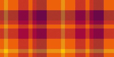 Purity texture background vector, advertising fabric textile tartan. Single pattern check plaid seamless in bright and red colors. vector