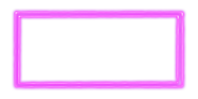 neon rosa ram isolerat på transparent bakgrund png