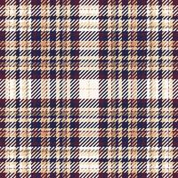 Plaid check pattern. Seamless fabric texture. Tartan textile print. vector