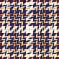 Plaid check pattern. Seamless fabric texture. Tartan textile print. vector