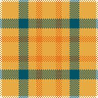 Textile design of textured plaid. Checkered fabric pattern swatch for shirt, dress, suit, wrapping paper print, invitation and gift card. vector