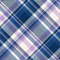 Custom vector check textile, presentation plaid tartan fabric. Autumn seamless pattern texture background in blue and old lace colors.