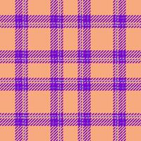 Plaid seamless pattern. Check fabric texture. Vector textile print.