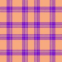 Plaid seamless pattern. Check fabric texture. Vector textile print.