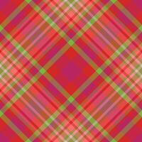 Plaid pattern vector. Check fabric texture. Seamless textile design for clothes, paper print. vector