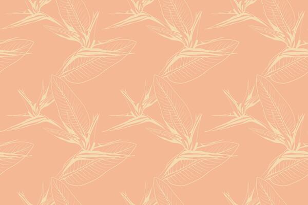 Floral pattern seamless vector background. Foliage and flower wallpaper design of nature.