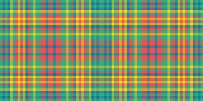 Manufacture texture background check, dreamy plaid tartan seamless. Identity textile fabric pattern vector in mint and red colors.