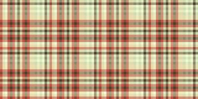 Fiber textile seamless background, selection texture check fabric. Bedding plaid vector pattern tartan in light and red colors.