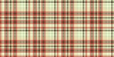 Fiber textile seamless background, selection texture check fabric. Bedding plaid vector pattern tartan in light and red colors.