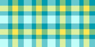Refresh vector texture fabric, celtic seamless check pattern. Primary tartan background plaid textile in cyan and light colors.