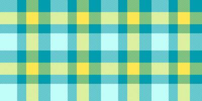 Refresh vector texture fabric, celtic seamless check pattern. Primary tartan background plaid textile in cyan and light colors.