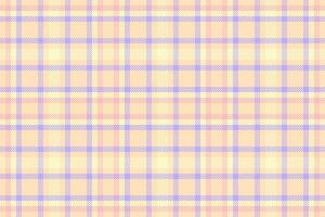 Scrapbooking pattern textile texture, mosaic plaid vector seamless. Straight background fabric tartan check in light and peach puff colors.