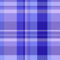Comfortable seamless textile vector, grunge check plaid texture. Thin pattern tartan background fabric in indigo and blue colors. vector