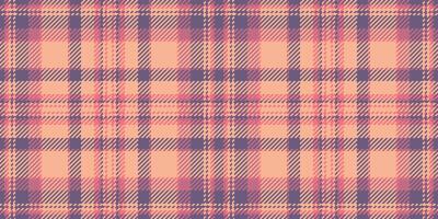 Path check vector tartan, luxurious background pattern texture. Golf fabric seamless textile plaid in orange and red colors.