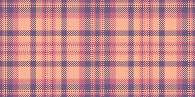 Path check vector tartan, luxurious background pattern texture. Golf fabric seamless textile plaid in orange and red colors.