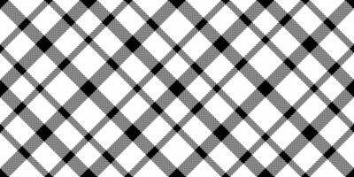 Factory fabric textile check, poster plaid vector tartan. Hipster background seamless pattern texture in white and black colors.