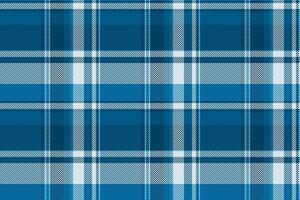 40s seamless vector pattern, naked plaid background fabric. Volume textile check tartan texture in cyan and light colors.