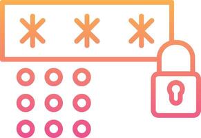Passcode Vecto Icon vector