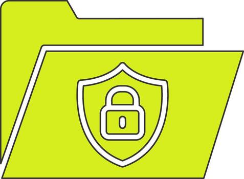 Secure Folder Vecto Icon vector
