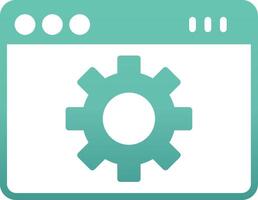 Web Page Setting Vecto Icon vector