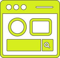 Search Page Vecto Icon vector