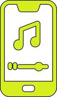 Mobile Music Player Vecto Icon vector