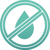 No Water Vecto Icon vector