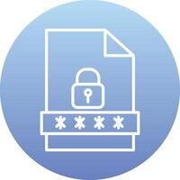File Password Vecto Icon vector
