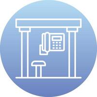 Telephone Box Vecto Icon vector