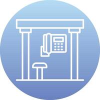 Telephone Box Vecto Icon vector