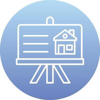 Construction Presentation Vecto Icon vector