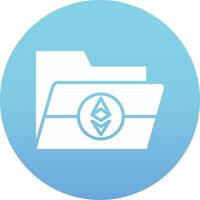Ethereum Folder Vecto Icon vector