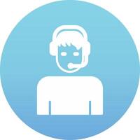 Customer Service Agent Vecto Icon vector