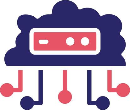 Cloud Networking Vector Icon